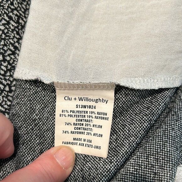 Anthropologie Fluttered Heather Tunic Womens Dress Size Small Black White - Picture 4 of 9